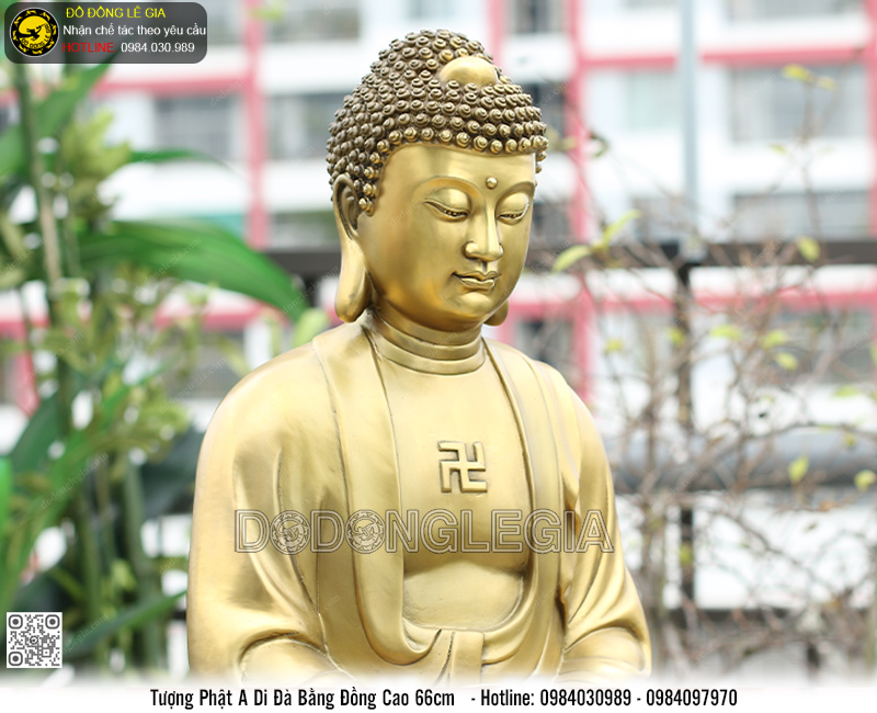 Tượng Phật A Di Đà Cao 66cm