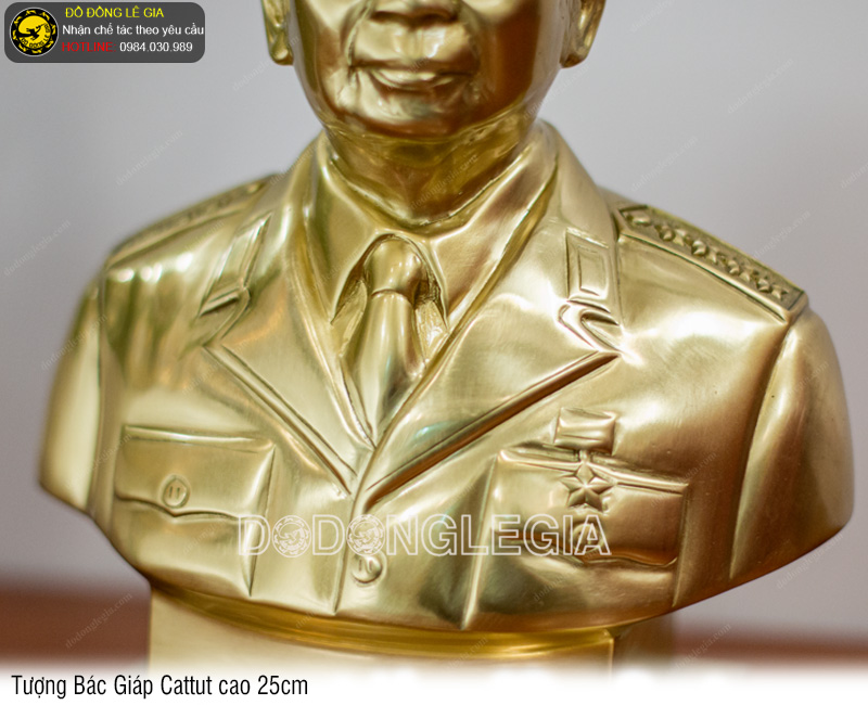 Tượng Bác Giáp bằng đồng cattut cao 25cm