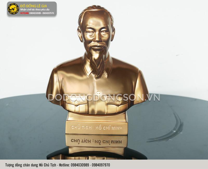 Tượng Bác Hồ bằng đồng để bàn 25cm