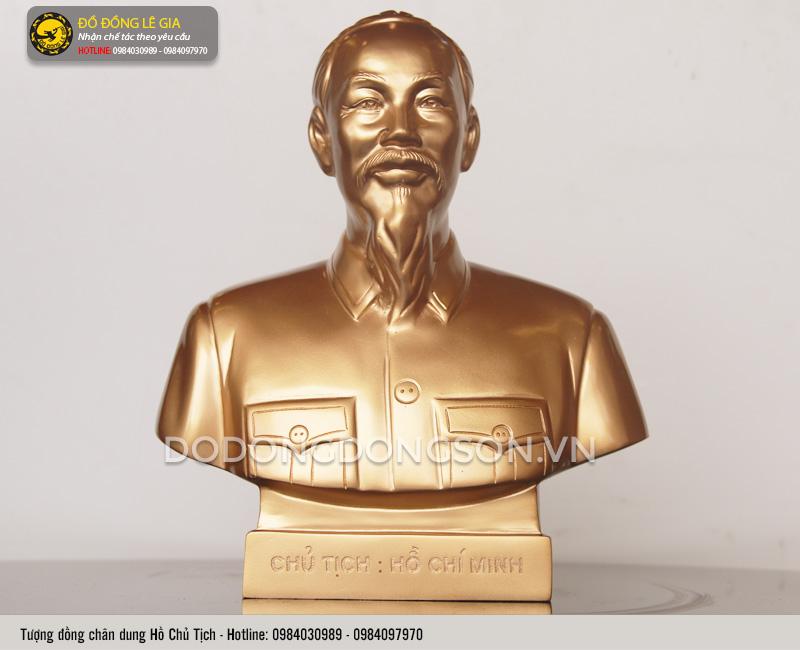 Tượng Bác Hồ bằng đồng để bàn 25cm