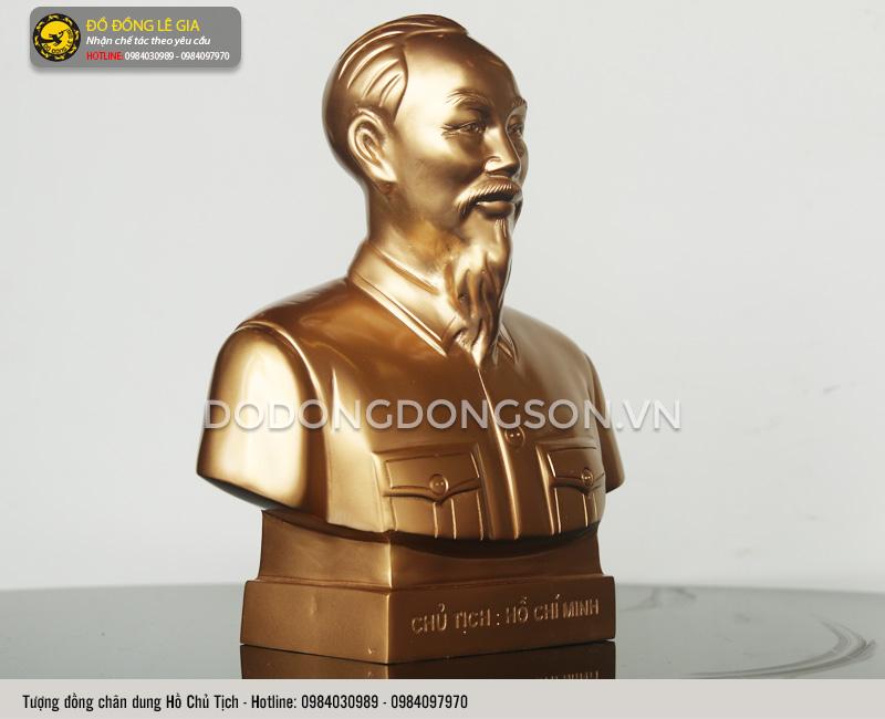 Tượng Bác Hồ bằng đồng để bàn 25cm