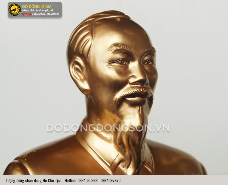 Tượng Bác Hồ bằng đồng để bàn 25cm