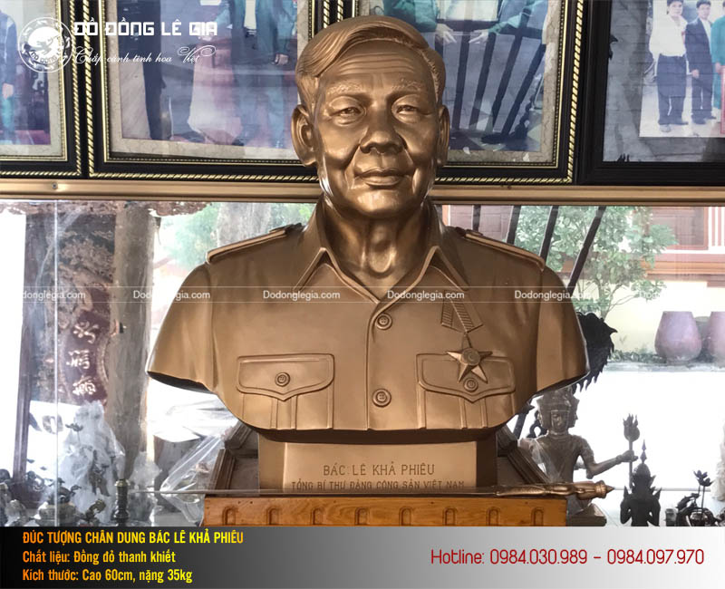 Đúc tượng chân dung Bác Lê Khả Phiêu bằng đồng-12