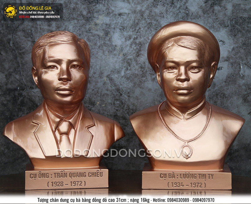 Đúc tượng chân dung cụ ông cụ bà theo yêu cầu-05