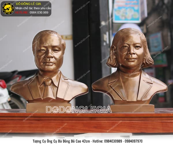 Tượng chân dung cụ ông cụ bà cao 42cm