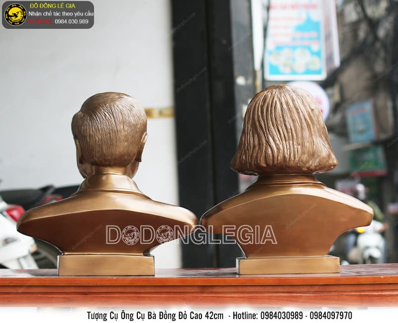 Tượng chân dung cụ ông cụ bà cao 42cm