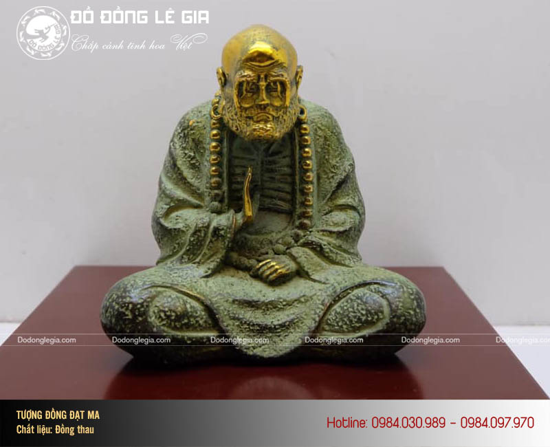Tượng Đạt Ma bằng đồng giả cổ