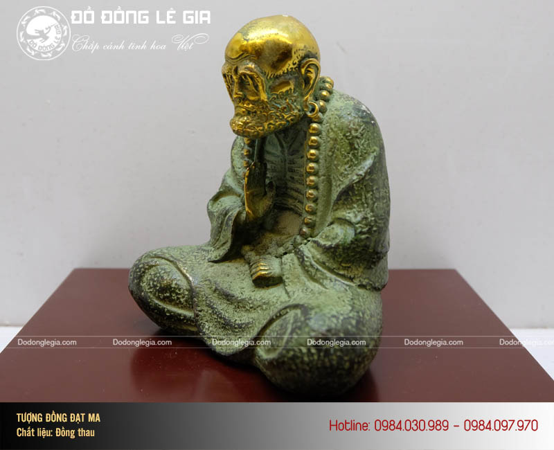 Tượng Đạt Ma bằng đồng giả cổ