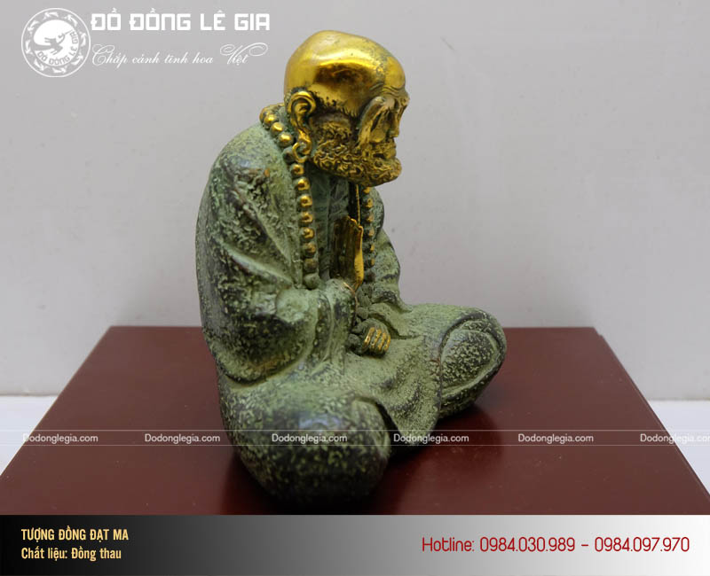 Tượng Đạt Ma bằng đồng giả cổ