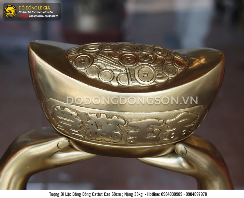 Tượng Di Lặc bằng đồng Cattut