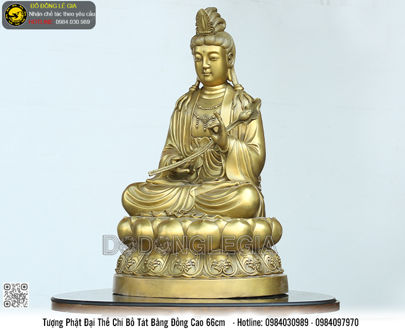 Tượng Quan Âm Đại Thế Chí cao 66cm