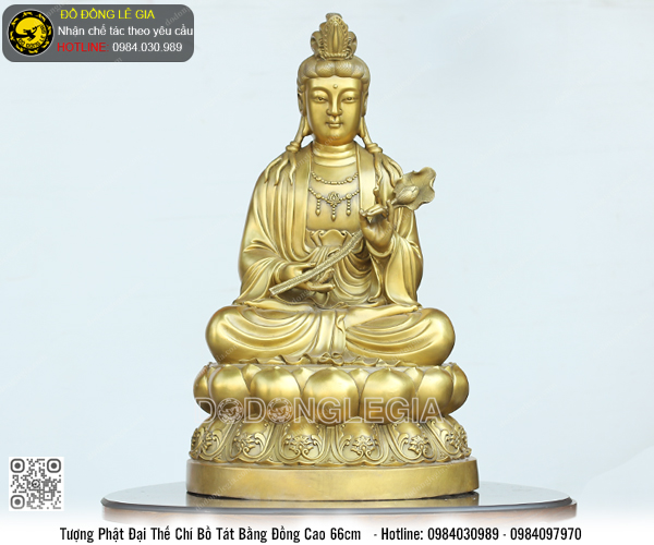 Tượng Quan Âm Đại Thế Chí cao 66cm