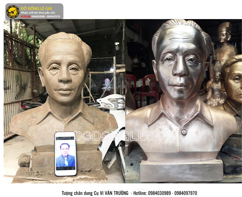 Tượng chân dung cụ ông theo yêu cầu - 02