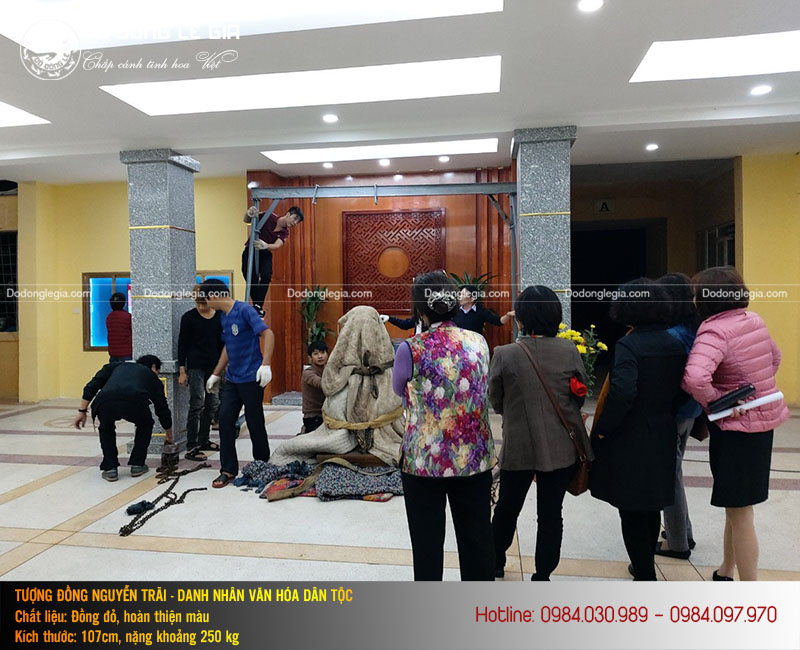 Đúc Tượng Nguyễn Trãi Bằng Đồng 1m07