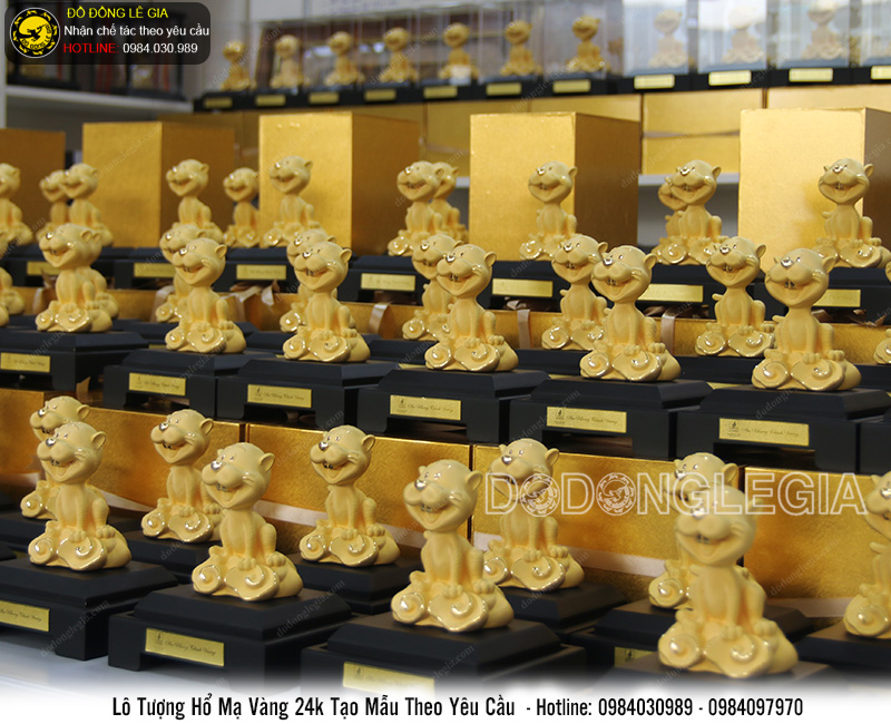 Hoàn thành lô tượng hổ mạ vàng 24k cho Tập đoàn dầu khí Việt Nam