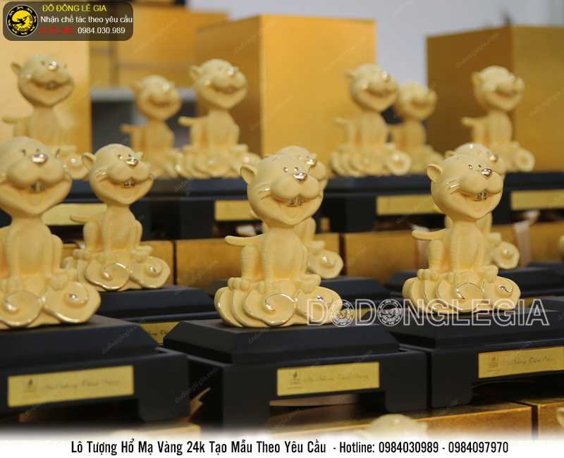 Hoàn thành lô tượng hổ mạ vàng 24k cho Tập đoàn dầu khí Việt Nam