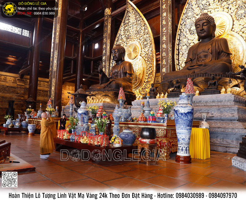 Hoàn Thiện Lô Tượng Linh Vật Mạ Vàng 24k Theo Đơn Đặt Hàng