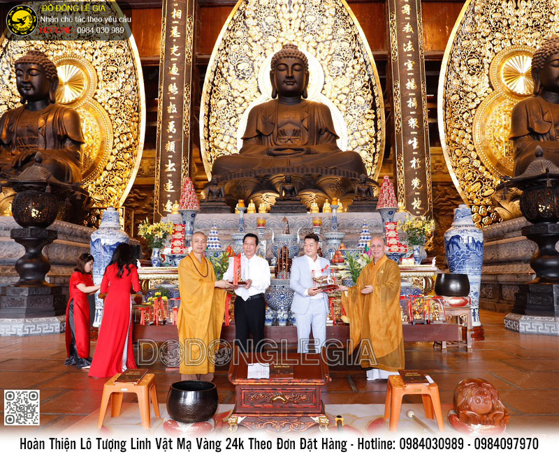 Hoàn Thiện Lô Tượng Linh Vật Mạ Vàng 24k Theo Đơn Đặt Hàng