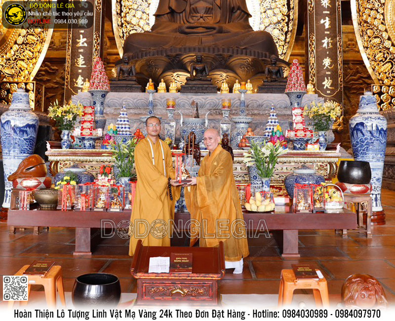 Hoàn Thiện Lô Tượng Linh Vật Mạ Vàng 24k Theo Đơn Đặt Hàng