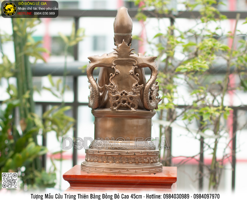 Tượng Mẫu Cửu Trùng Thiên Bằng Đồng Cao 45cm