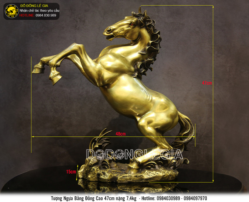 Tượng linh vật Ngựa cao 47cm