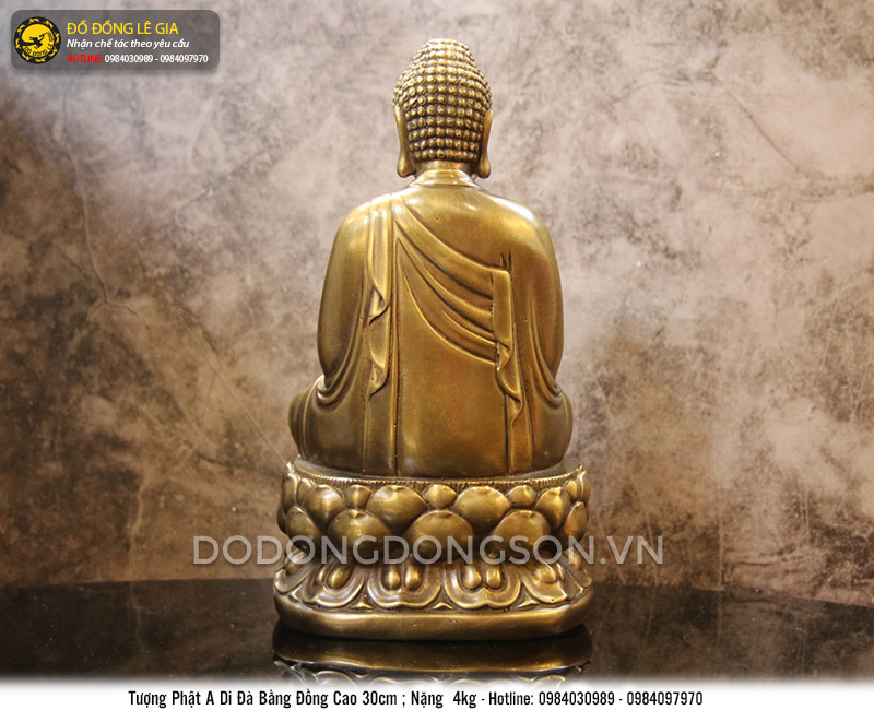 Tượng Phật A Di Đà Ngồi Đài Sen