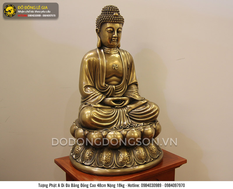 Tượng phật A Di Đà bằng đồng thau