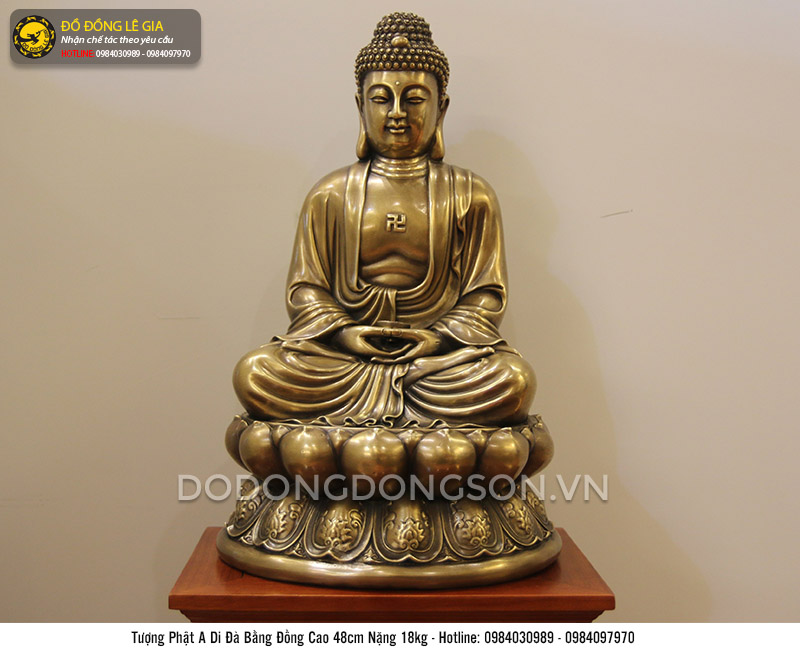 Tượng phật A Di Đà bằng đồng thau