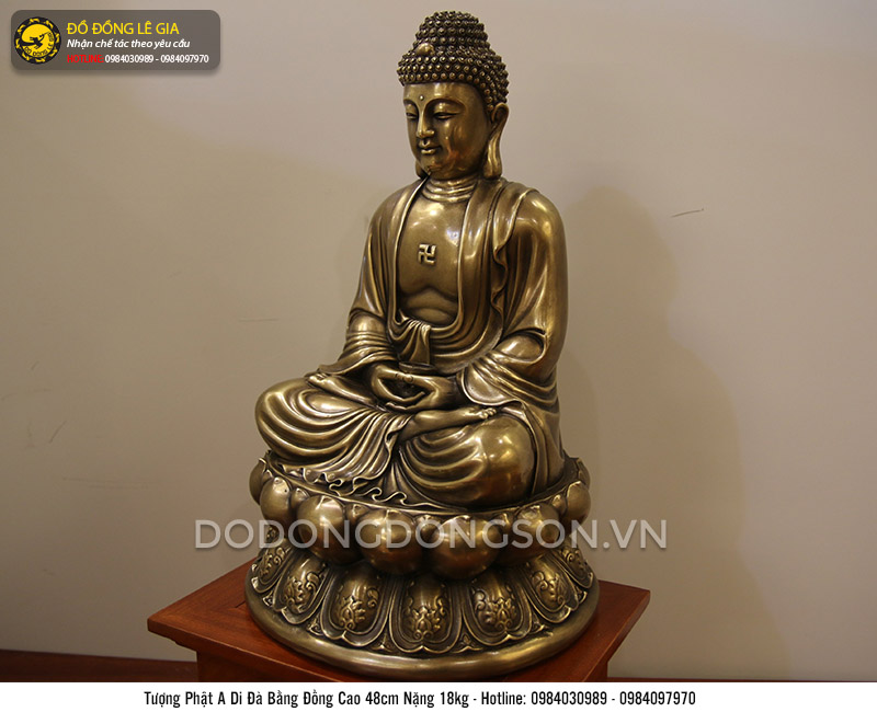Tượng phật A Di Đà bằng đồng thau