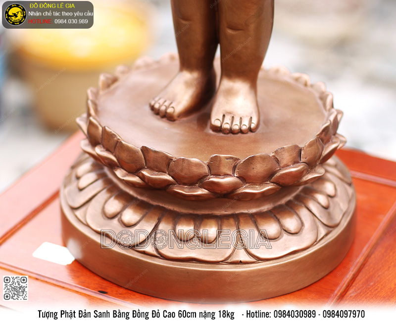 Tượng Phật Đản Sanh cao 60cm