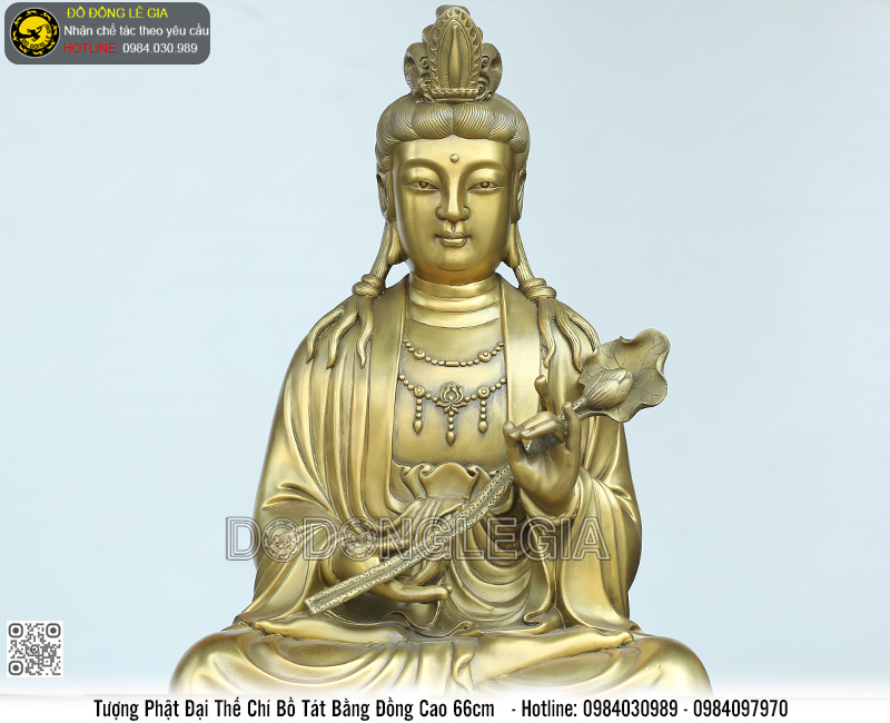 Tượng Quan Âm Đại Thế Chí cao 66cm