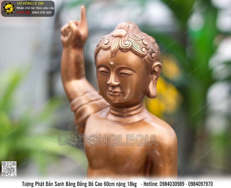 Tượng Phật Đản Sanh cao 60cm