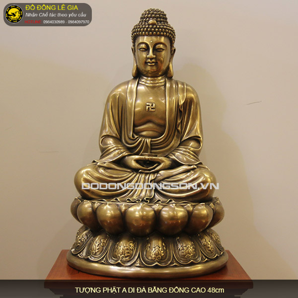 Tượng phật A Di Đà bằng đồng thau