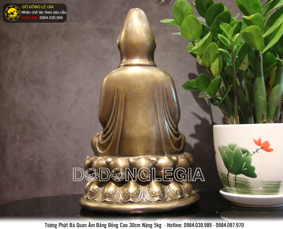 Tượng phật bà Quan Âm Bồ Tát bằng đồng