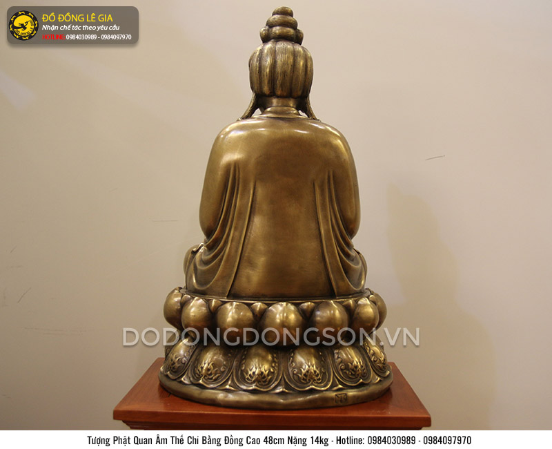 Tượng phật Đại Thế Chí  Bồ Tát bằng đồng