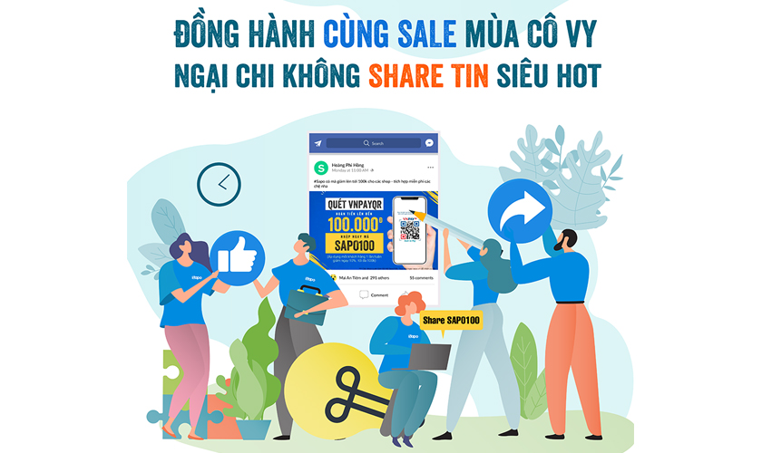 Đồng hành cùng sale, ngại gì share tin