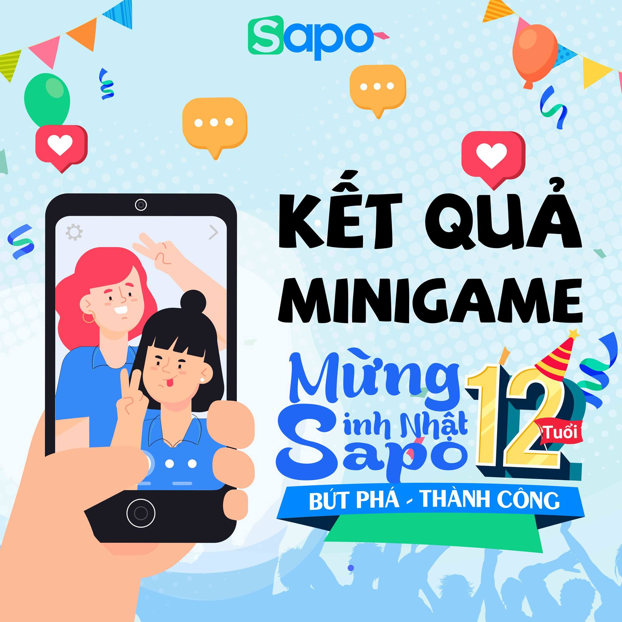 Kết quả Minigame: Chúc sinh nhật Sapo - Nhận ngay lô quà tặng.