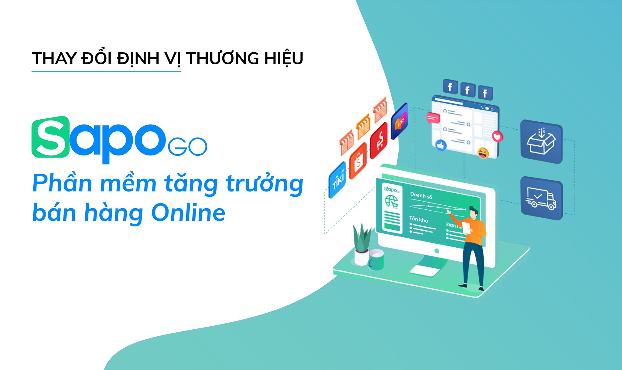 Thay đổi định vị thương hiệu Sapo GO