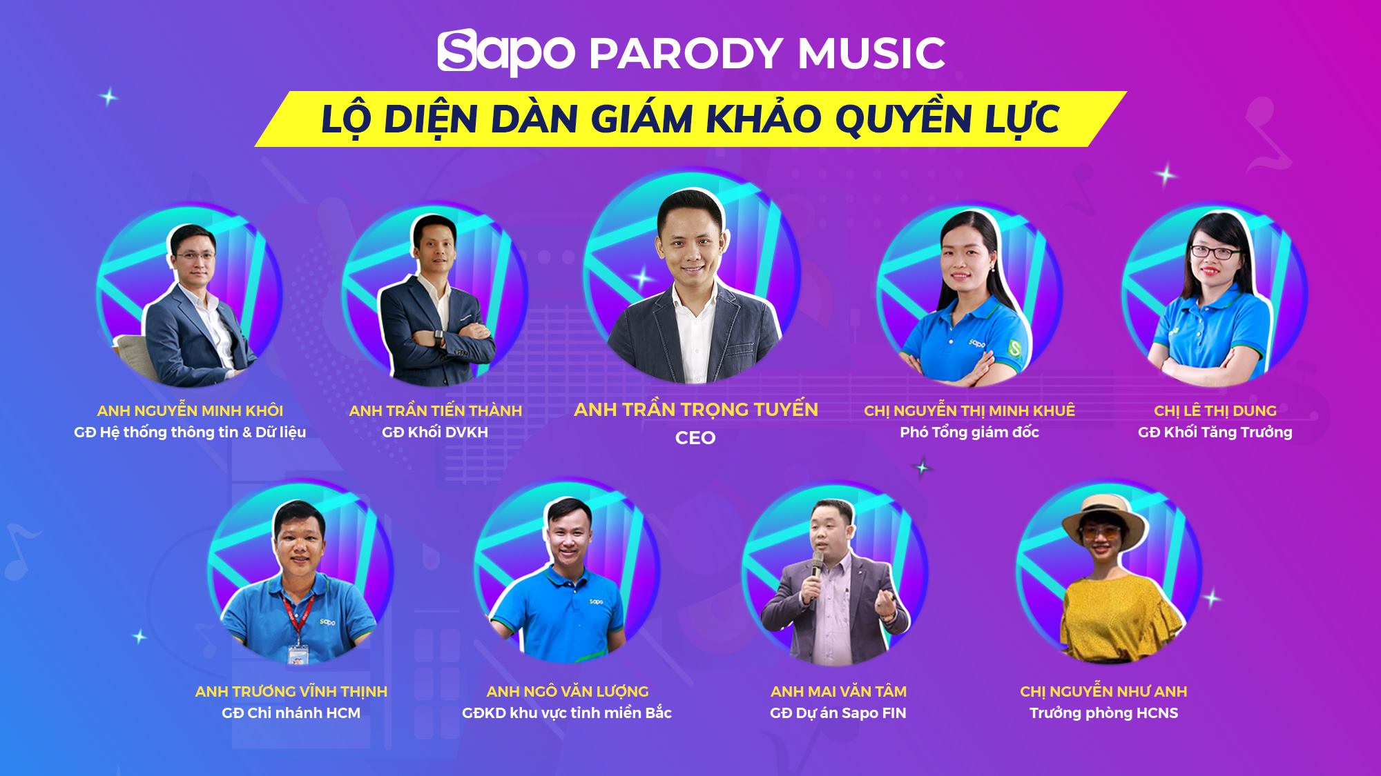 Lộ diện dàn giám khảo quyền lực của cuộc thi Sapo Parody Music
