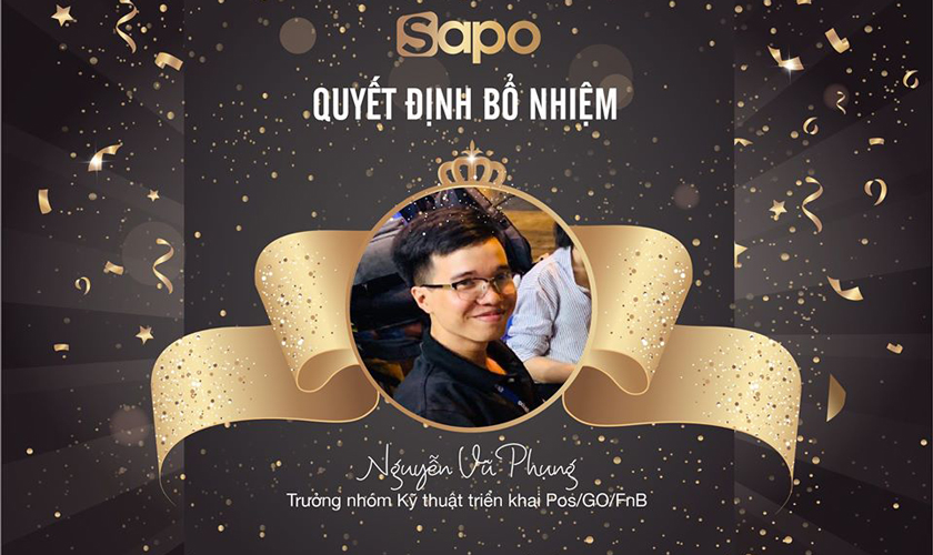 Thông báo: Quyết định bổ nhiệm Trưởng nhóm kỹ thuật triển khai Pos/GO/FnB HCM