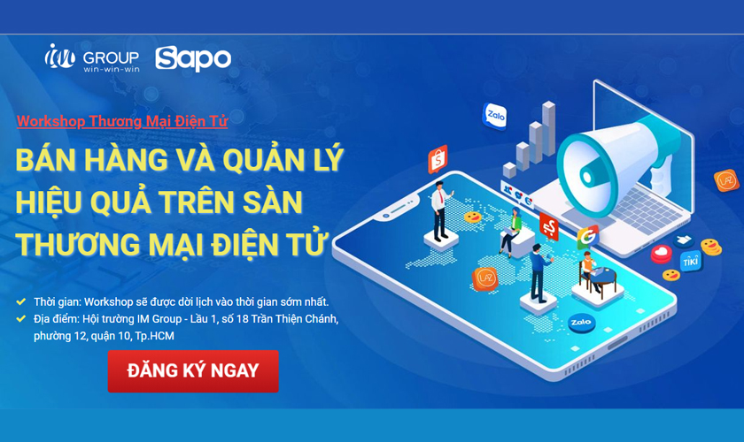 Workshop: Bán hàng và quản lý hiệu quả trên Sàn TMĐT