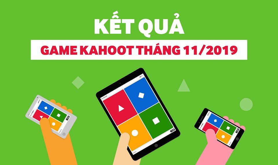 Thông báo: Kết quả mini game kahoot tháng 11/2019