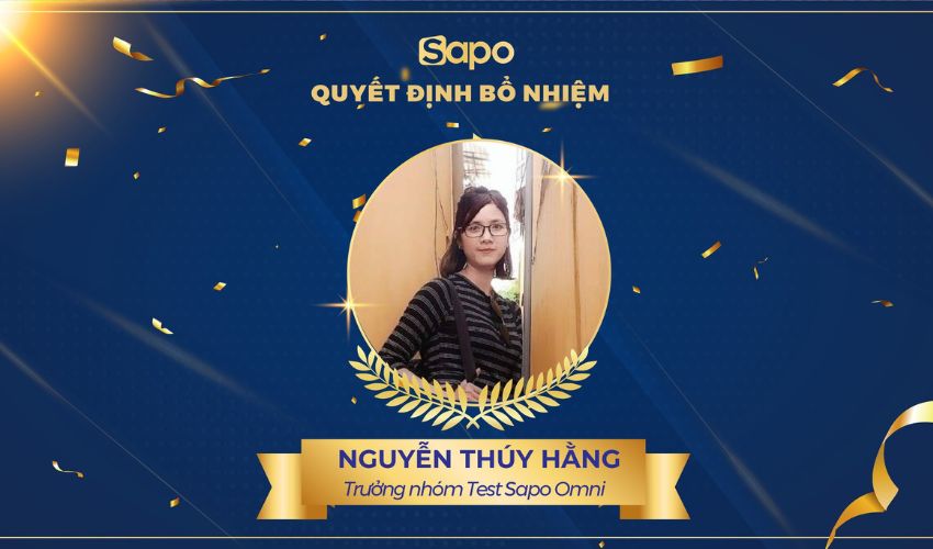 Thông báo Bổ nhiệm Trưởng nhóm Test Sapo Omni