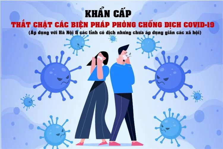 Khẩn cấp: Tăng cường thắt chặt các biện pháp phòng chống dịch Covid-19