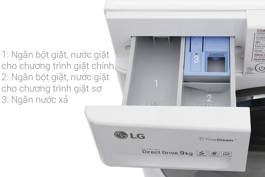 Máy giặt LG Inverter 9 kg FC1409S2W