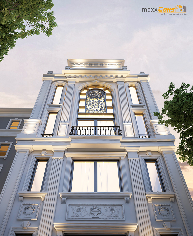 25 mẫu thiết kế nhà phố tân cổ điển từ 2 tầng đến 4 tầng đẹp nhất