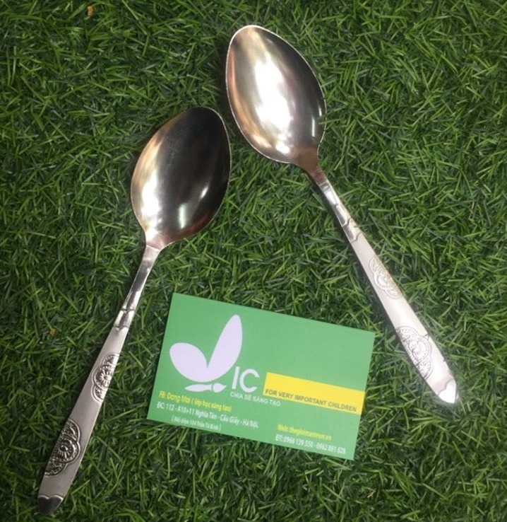 Thìa inox Cửa hàng đồ dùng đồ chơi mầm non VIC