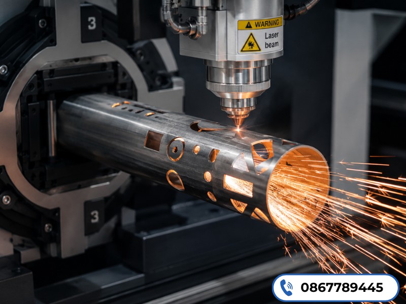Gia công cắt laser ống hộp kim loại chính xác cao, tiết kiệm chi phí