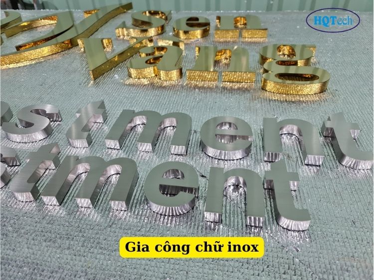 Đơn vị gia công chữ inox giá rẻ tại Bắc Ninh, Bắc Giang