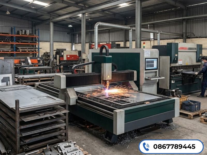 Xưởng cắt CNC kim loại tấm, kim loại ống hộp giá tốt tại miền Bắc